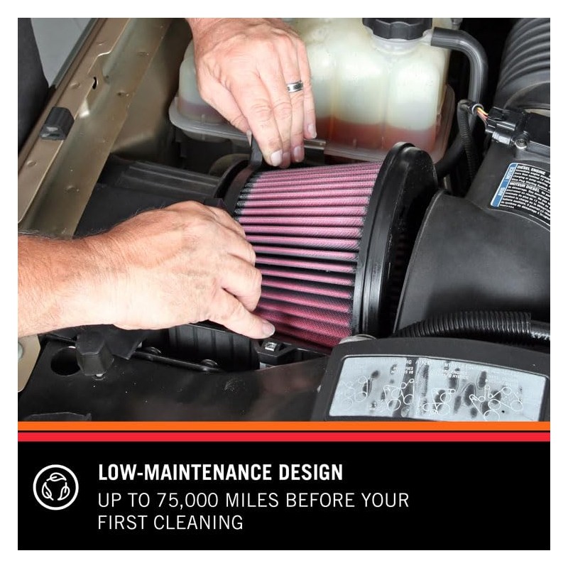 K&N Universal Compression Air Filter: High Performance, Premium, Washable, Replacement