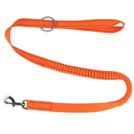 Plus tard Extended Bungee Chainsaw Strap with Long Snap, Orange Heavy-Duty Lanyard with 2" Ring for Arborist Gear, Enhanced Length for Greater Flexibility