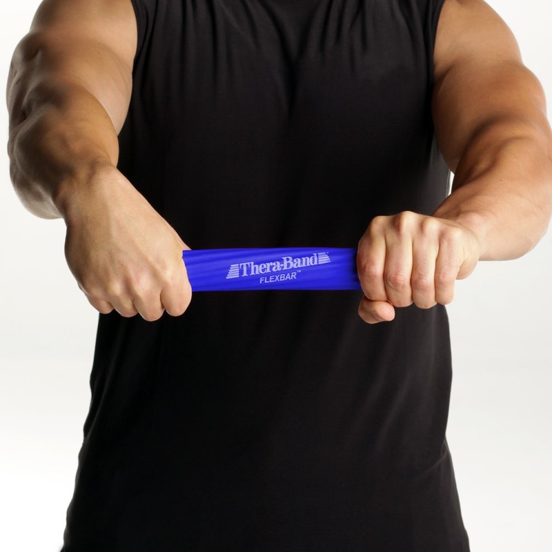 TheraBand FlexBar, Tennis Elbow Therapy Bar, Relieve Tendonitis Pain &