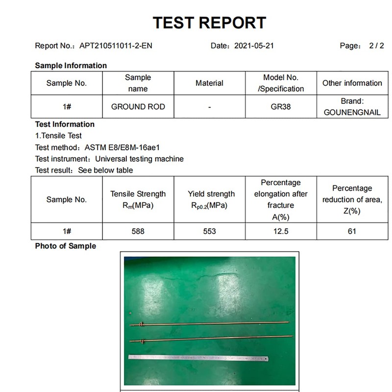 4' Ground Rod - 3/8" Copper Bonded Grounding Rod with