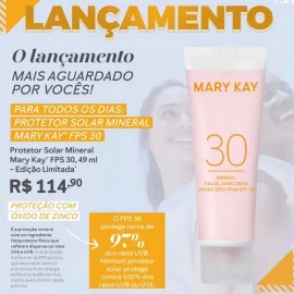 Protector Solar Facial Mineral Mary Kay Fps 30