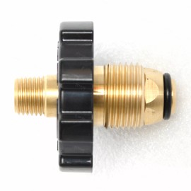 NA POL Stem for Propane Regulator, Grill, Hose, Accessories 1/4" NPT RH Threads