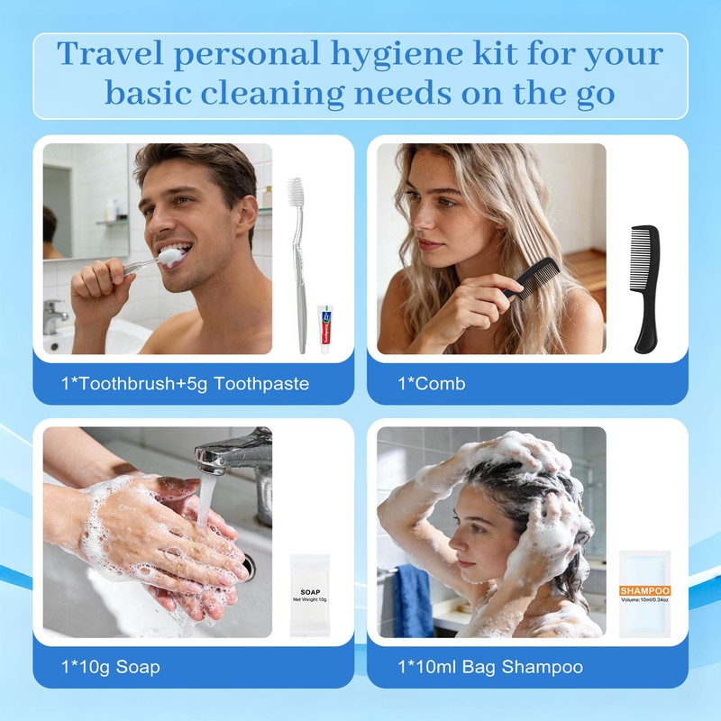 Hygiene Kit, Travel Toothbrush Kit (100-PACK)