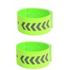 SHULLIN 2-Pack Reflective Band Arm Band Pants Hem Stopper Pants
