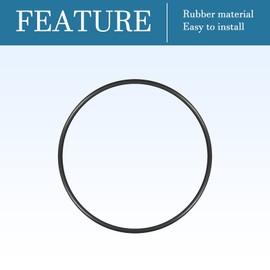 QUARKZMAN Nitrile Rubber Washer Sealing Ring 170 mm x 160 mm x 5 mm for Tap Plumber Repair Seal Connection, Black