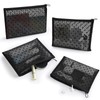 12 Pack Mesh Makeup Bag Heart Printed Mesh Zipper Pouch