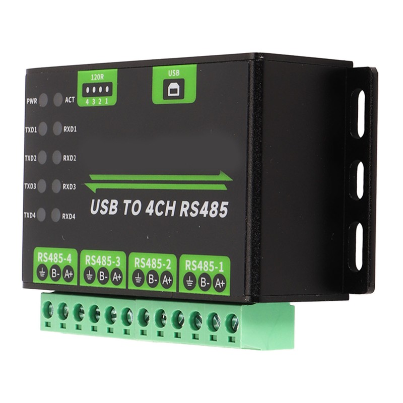 USB to 4CH RS485 Converter Onboard TVS Anti Thunder 120R
