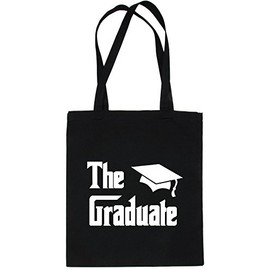 Print4U The Graduate Graduation Present Shopping Tote Bag Ladies Gift Black