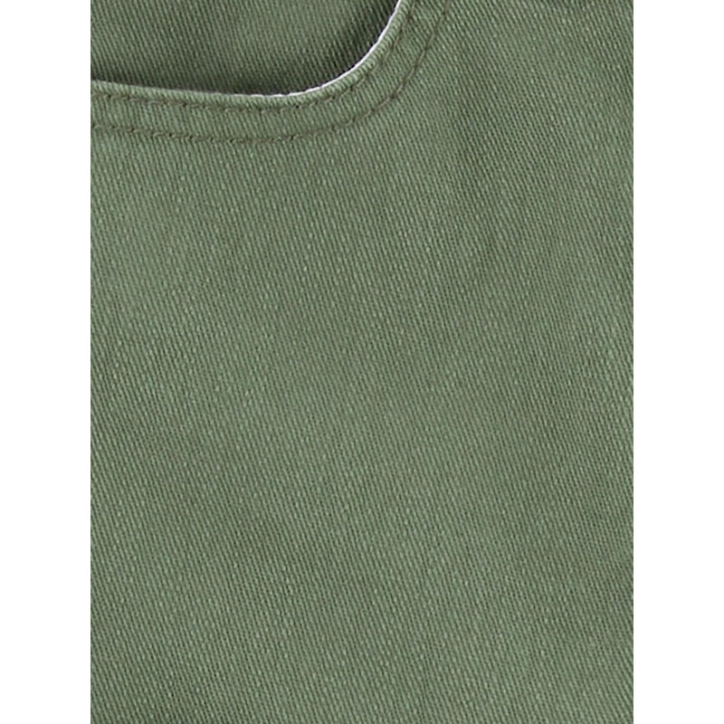 Simple Joys by Carter's Toddler Girls Denim Shorts, Olive/White, 5T