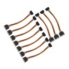 10 Pack SATA Cables 15 Pin 90 Degree Male to