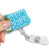 Pishovi Derm Squad Glitter Retractable Reel ID Card Clip, Cute