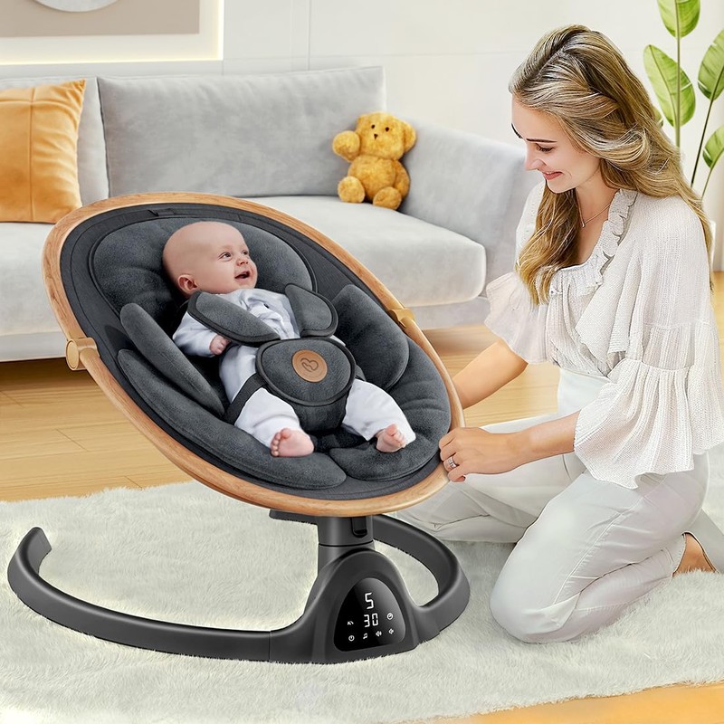 Baby Swings for Infants, Fasonbaby Infant Swing with 3 Seat