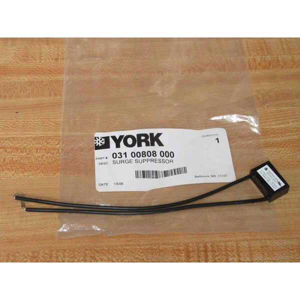 YORK 031-00808-000 0.1 MFD, 600 VDC, 100 OHMS, 20 Percent,