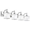 Ralbay Modern Crystal Vanity Light for Bathroom 4 Light 31.5''Chrome