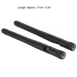 Antena WiFi Omnidireccional de 2 Piezas 5DBI de Doble Banda 2,4G/5G con Conector RP-SMA para Enrutador de Red Inalámbrico, Tarjeta PCI/PCIe, Adaptador USB, Cámara IP