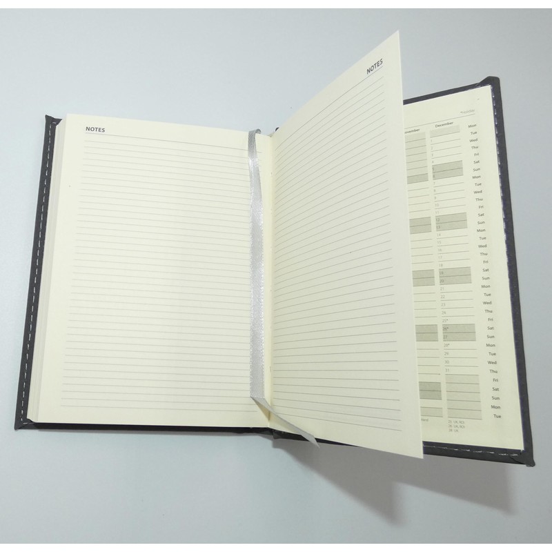 2025 Diary A5 Day to Page Diary Grey Colour Fashion