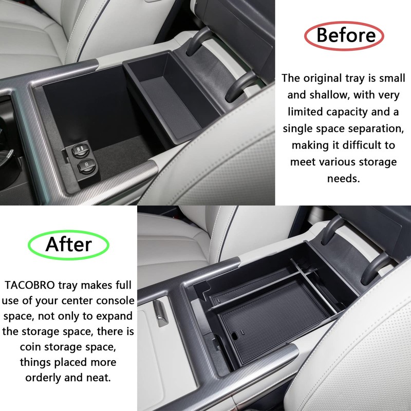 TACORBO Center Console Organizer Compatible with Hyundai Palisade 2023 2024