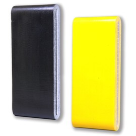 RediTape Travel Size Duct Tape Colors 2-Pack (Black & Yellow) - Pocket Size Flat Mini Roll - for Repairs Outdoors Emergency Crafts - 1.88 inch x 5 Yards per Pack