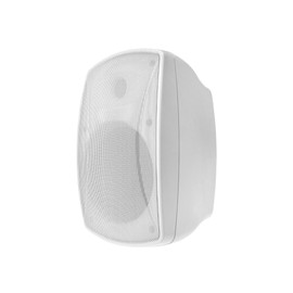 Monoprice WS-7B-62-W 6.5in. Weatherproof 2-Way 70V Indoor/Outdoor Speaker for Use in Whole Home Audio Systems, Restaurants, Bars, Retail Stores, Patio, Poolside, Garage, White (Each)
