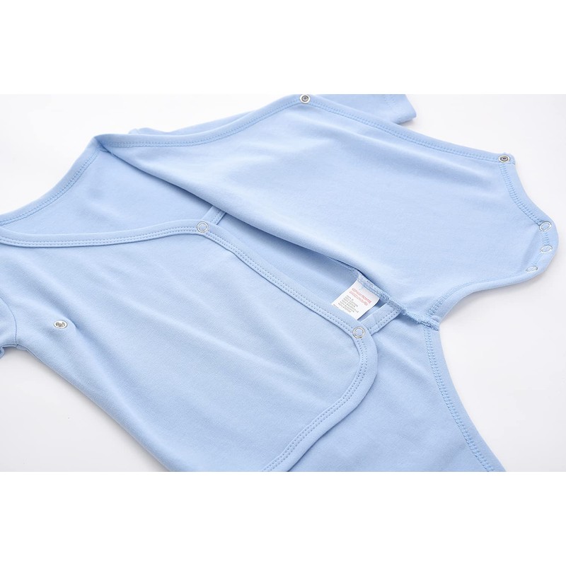 ACESTAR Baby 3 Pack Boy Girl Side Snap Bodysuits -
