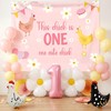 Chicken 1st Birthday Party Decoration The Chick Is One Birthday