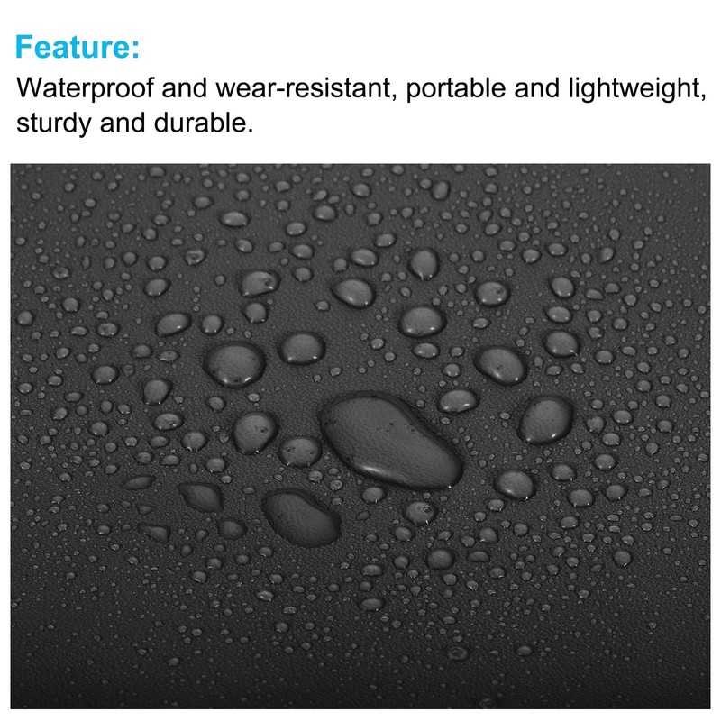 PATIKIL Waterproof Zipper Bag Faux Leather Small Compact Invoice Bank