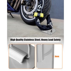 Stainless Steel D-Ring Anchor Plate, Concrete Wall Anchorage Plate, Thick Welded Roof Safety Anchor for Wooden Metal Concrete Roofs