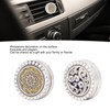 Car Essential Oil Diffuser Stainless Steel Compact Vent Clip Aromatherapy