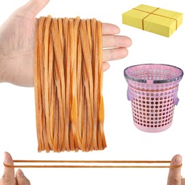 60 Pcs Large Rubber Bands Heavy Duty Big Rubberband ROOKEA 8 x 0.16 Inch Trash Can Elastic Band for File Folders School Office Home Supplies
