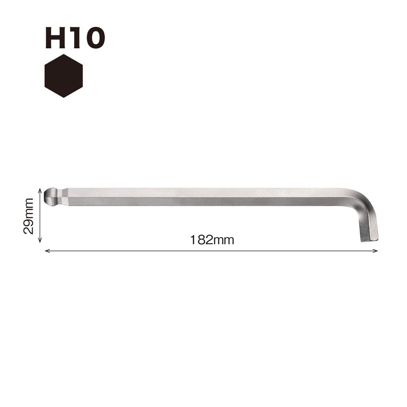 VESSEL 8200BP Hex Bar, Ball Point, L-Shaped Wrench, Short Shaft,