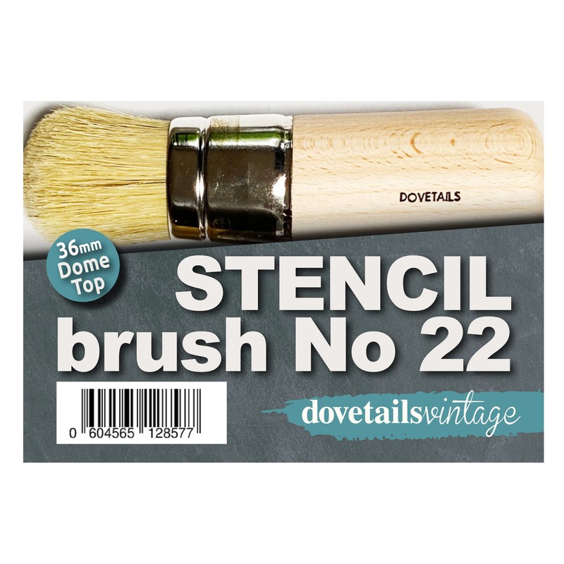 Dovetails Vintage Large Stencil Brush Large Size 22-36 mm Dome