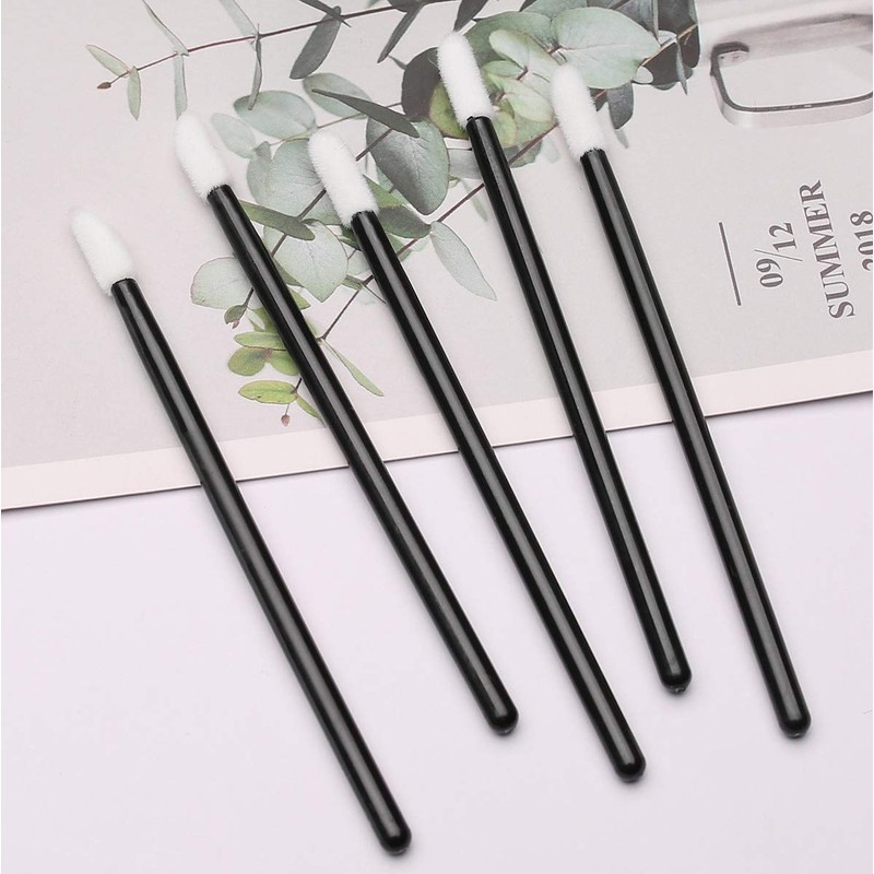 100pcs Disposable Lip Brush Makeup Brush Lipstick Lip Gloss Wand