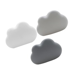 LALAFINA 3pcs Cloud Shape Charcoal Air Freshener Box Type Odor for Refrigerator White Gray Natural Activated Carbon Purifier for Environment