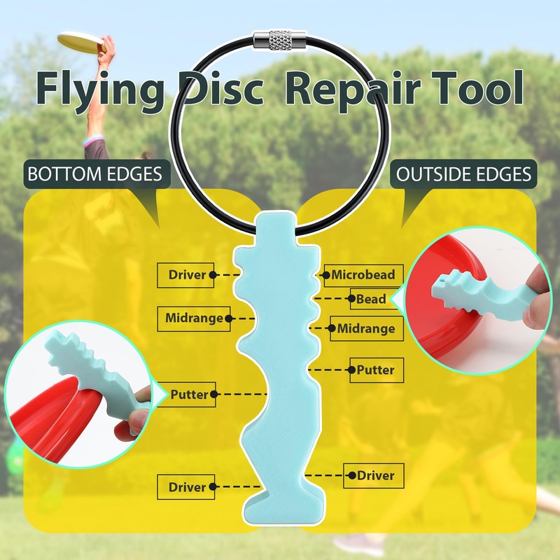 Ceoighe Repair Tool for Disc Golf, Flying Disc Maintenance Accessory