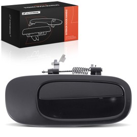 A-Premium Front Right Passenger Side Exterior Door Handle Compatible with Dodge Charger 2006-2010, Challenger 2008-2010, Smooth Black, Replace# YS88AXRAF