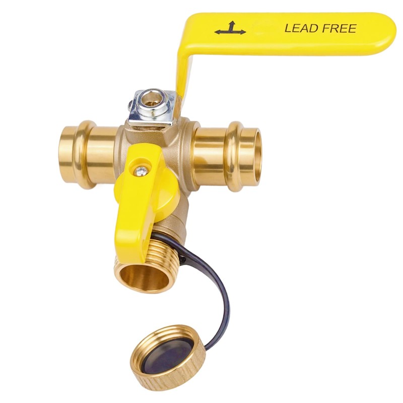 WHK 3/4" inch Pro Press Full Port 3 Way T
