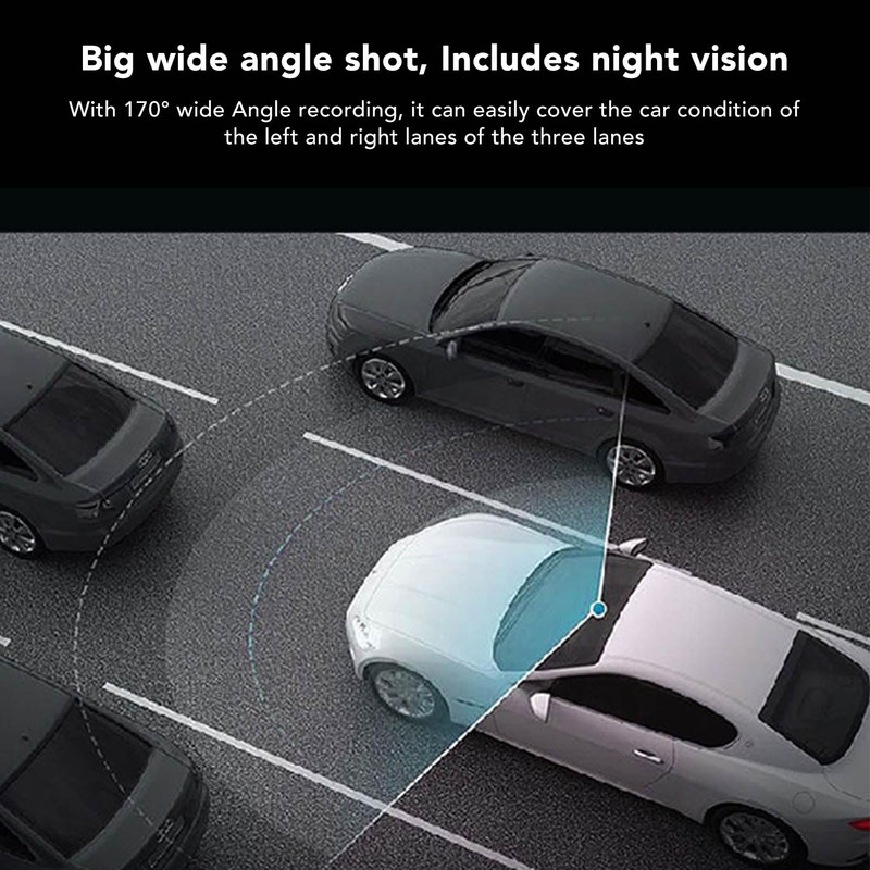 4K Dual Dash Cam with WiFi & GPS, 64GB Memory