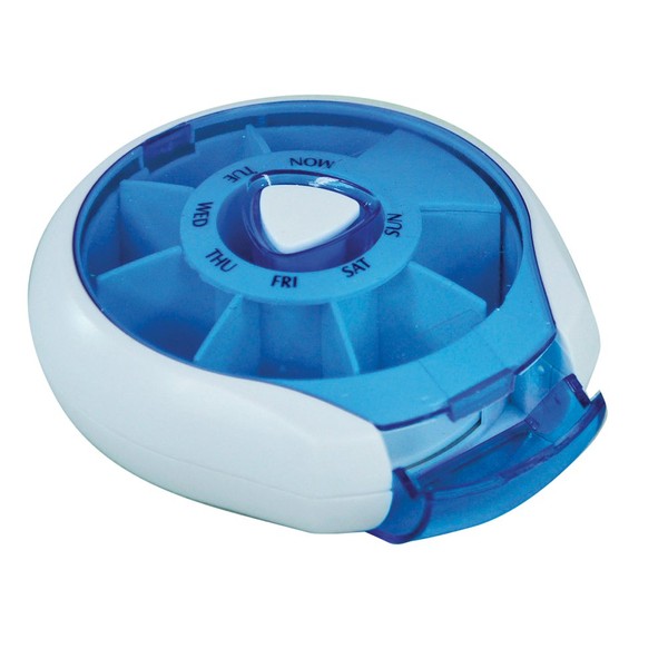Compact 7 Day Pill Dispenser, Tablet Box Organiser 1 Compartment