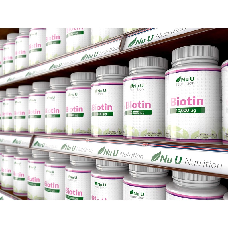 Biotin Hair Growth Supplement - 365 Vegan Tablets (Full Year