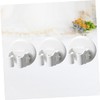 Ipetboom 3pcs Wall Mounted Broom Holder Mop Clamp Slip Clips
