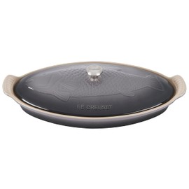 Le Creuset Heritage Stoneware Oval Fish Baker, 1.7qt., Oyster
