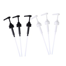 Ciieeo 6pcs Reusable Pump Dispenser for Kitchen and Bathroom Versatile Syrup and Lotion Bottle Pumps Elegant Design Easy to Install for Oils and Sauces