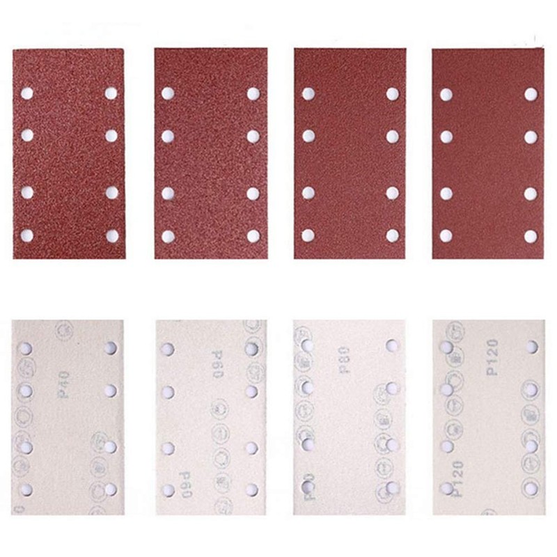 ASDSH Sandpaper Waterproof Sandpaper Sandpaper Rectangular Sandpaper 8 Holes Sanding