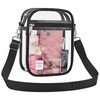 AROUVOG Clear Bag for Stadium Events Men&Women clear Crossbody bag