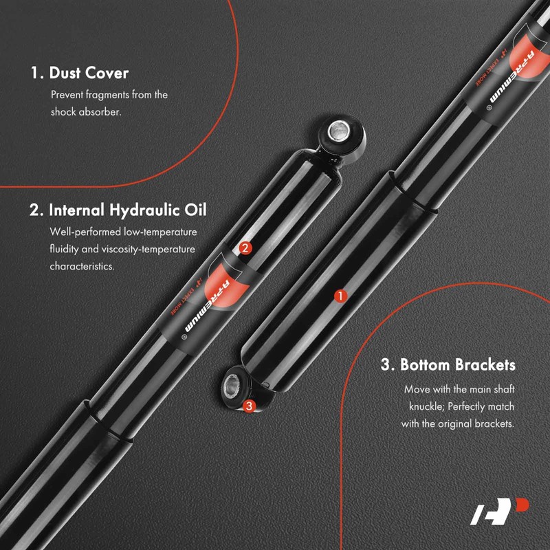 A-Premium Rear Pair (2) Shock Absorber Compatible with Dodge Sprinter