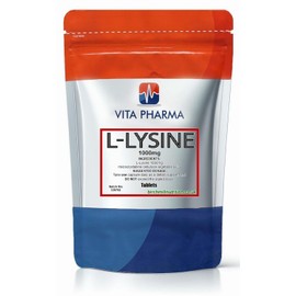 VITA PHARMA L-Lysine 1000mg 30 Tablets | Essential Amino Acid | Protein Synthesis Support | Collagen Formation Support
