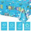 Hegbolke 4 Pack Science Party Tablecloths, Mad Scientist Decorations