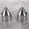 Motorcycle Axle Cover Chrome Thin Cut Nut Black Replacement Accessory(Electroplate)