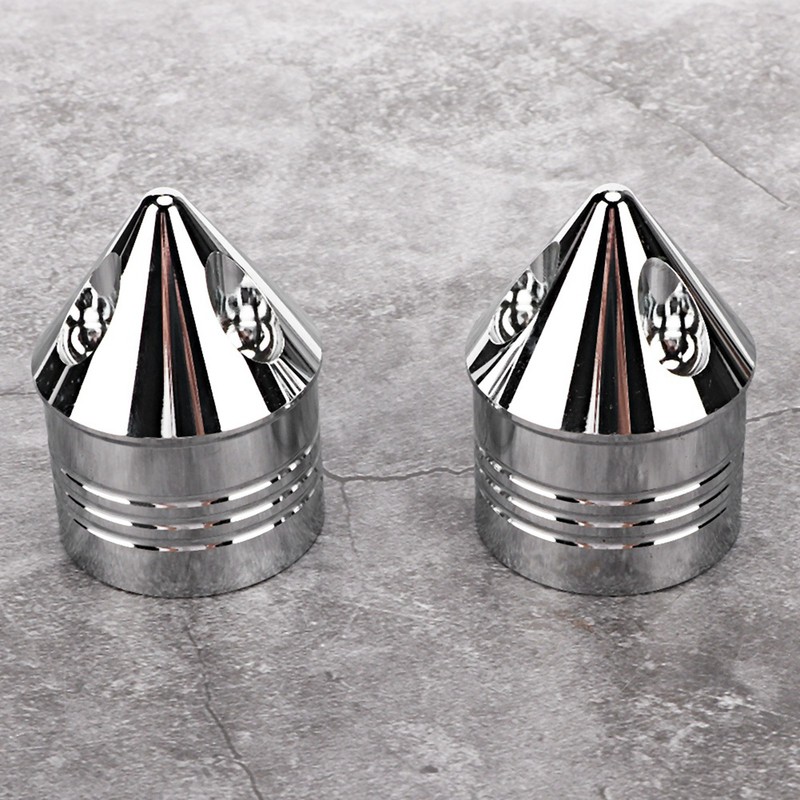 Motorcycle Axle Cover Chrome Thin Cut Nut Black Replacement Accessory(Electroplate)