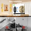 TiInsta Battery Operated Wall Sconce,Wireless Wall Lights with Remote, 360°DIY